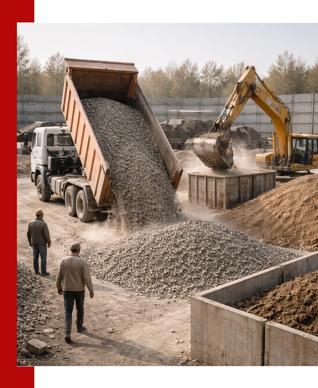 Доставка нерудных материалов с погрузкой и разгрузкой в Котельниках