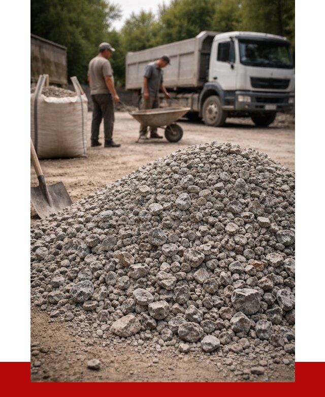 Гранитный щебень фракция 20-40 в Котельниках от 3398 руб. ПРОНЕРУДКтн