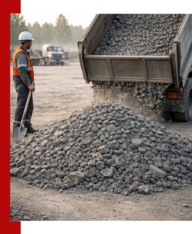 Гранитный щебень фракции 100–201 для строительства в Котельниках