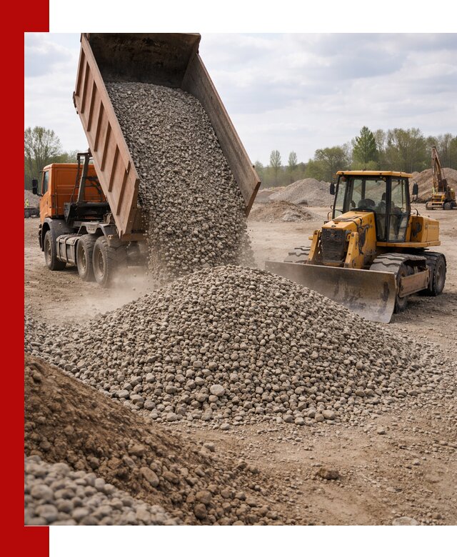 Доставка гравийного щебня фракции 40-70 в Котельниках