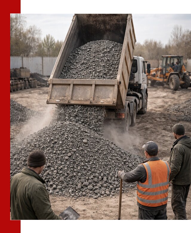 Доставка шлакового щебня в удобные сроки по выгодной цене в Котельниках