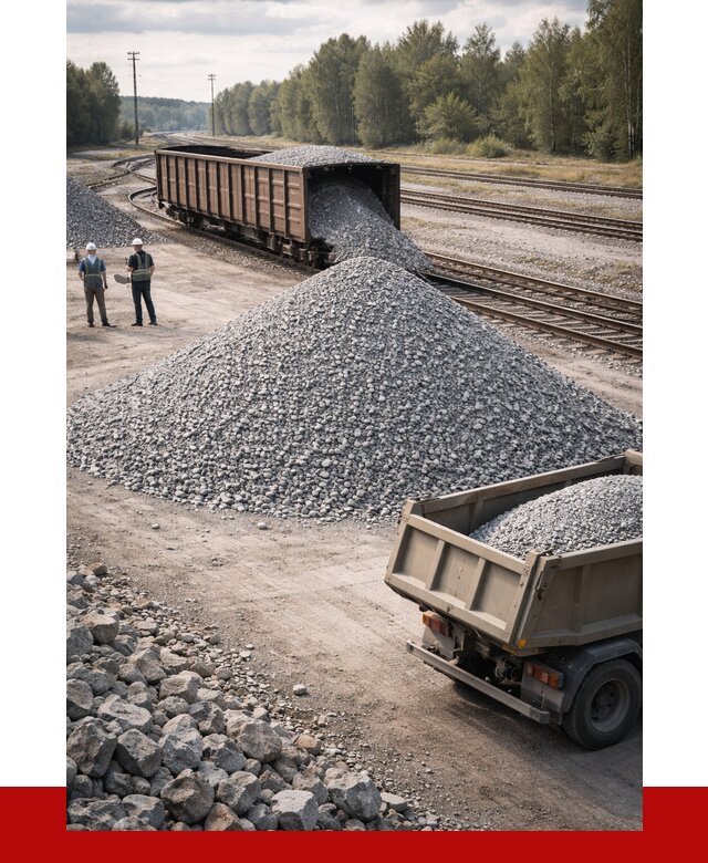 Железнодорожный щебень 20-60 в Котельниках от 1805 р. | ПРОНЕРУДКтн