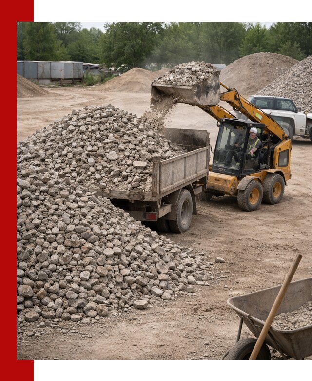 Доставка вторичного щебня в Котельниках для строительных работ