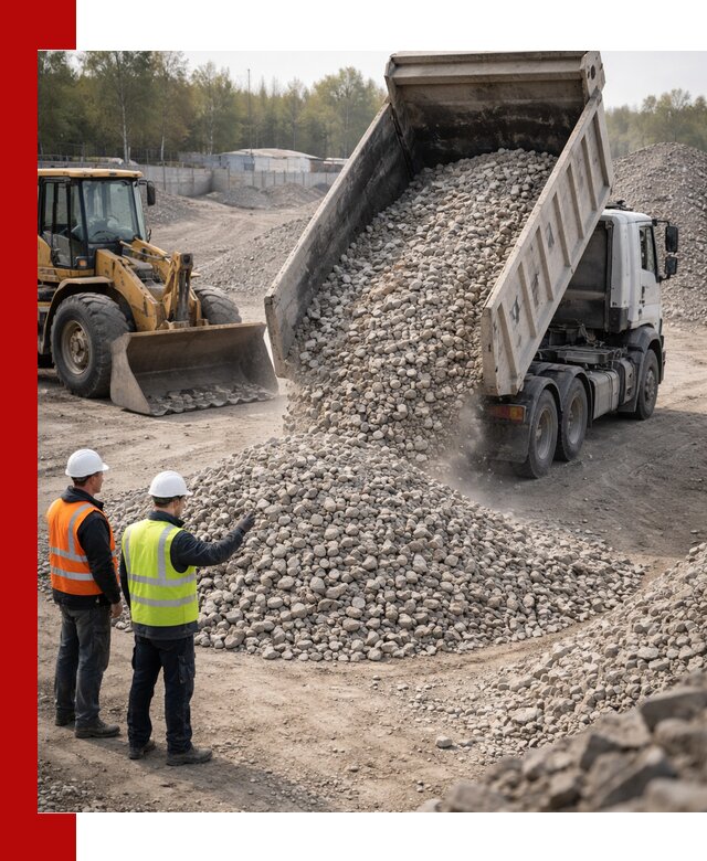 Вторичный щебень фракция 40–70 доставка в Котельниках