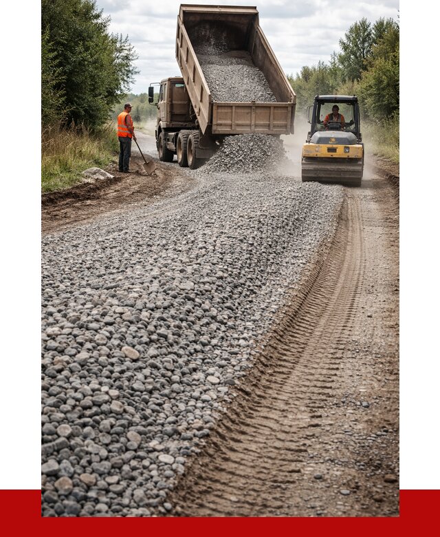 Щебень для отсыпки дороги в Котельниках от 2867 р. ПРОНЕРУДКтн