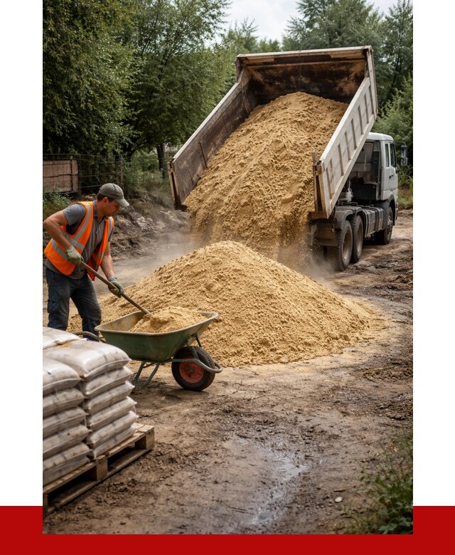 Купить песок с доставкой в Котельниках от 1911 р. | ПРОНЕРУДКтн