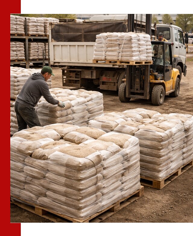 Карьерный песок в мешках с доставкой в Котельниках