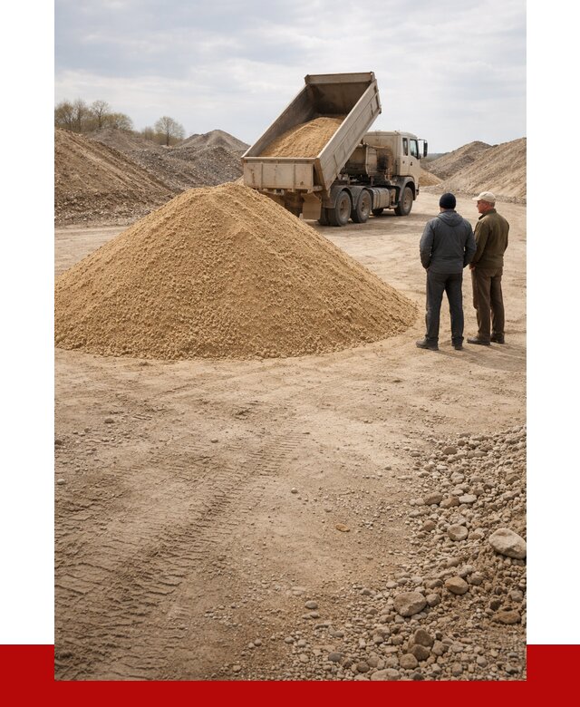 Карьерный песок крупнозернистый в Котельниках от 9025 р | ПРОНЕРУДКтн