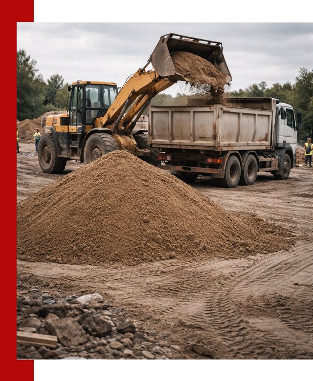 Доставка речного песка навалом в Котельниках быстро и выгодно