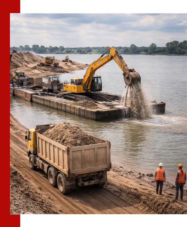 Намывной песок с доставкой в Котельниках оптом и в розницу