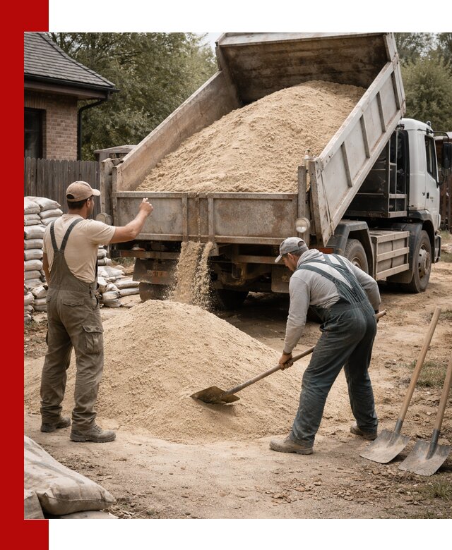 Песок для штукатурки с доставкой в Котельниках качественный и чистый