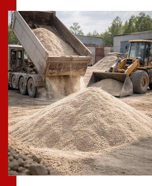 Кварцевый песок с доставкой в Котельниках для строительных работ