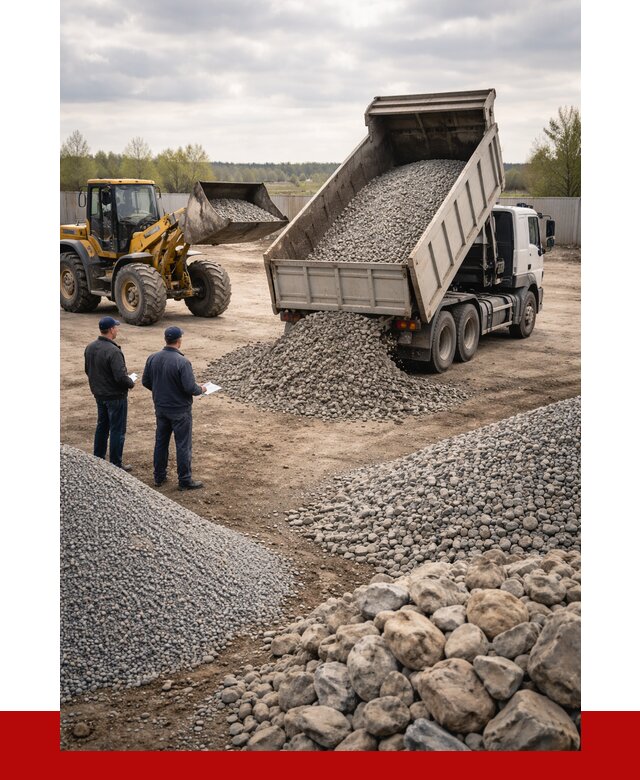 Гравий и камень с доставкой в Котельниках от 4460 р. - ПРОНЕРУДКтн