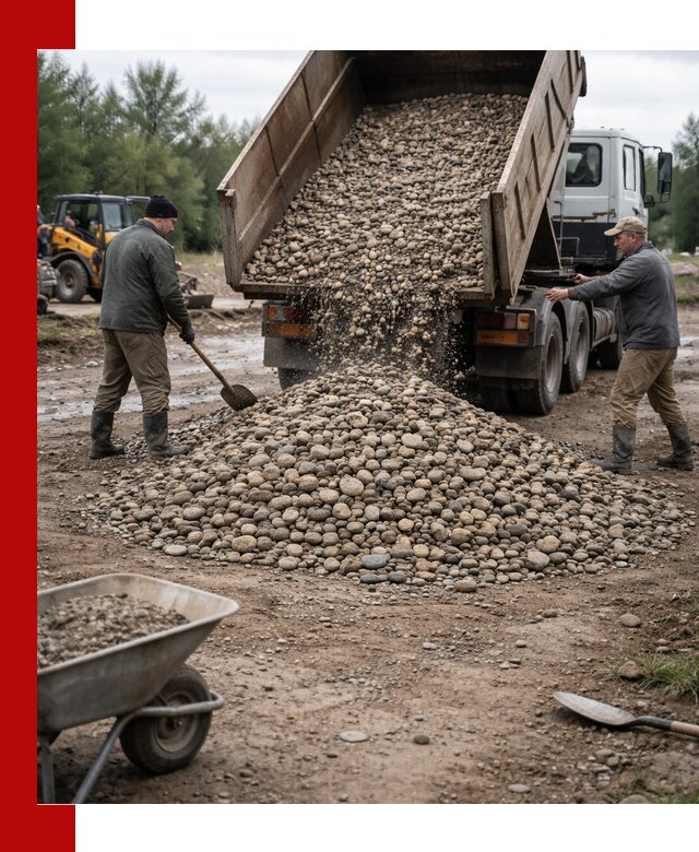 Доставка гальки речной оптом и в розницу в Котельниках