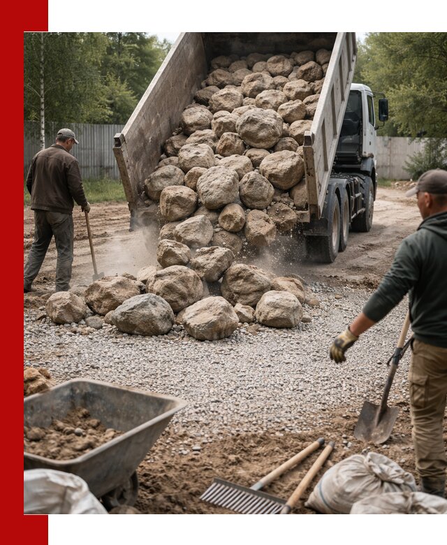 Доставка и укладка булыжника в Котельниках