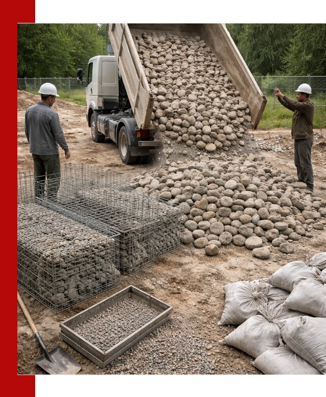 Камень для габионов фракция 70–151 в Котельниках