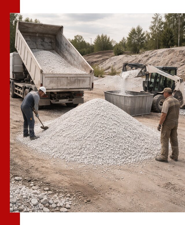 Доставка и продажа белой мраморной крошки в Котельниках