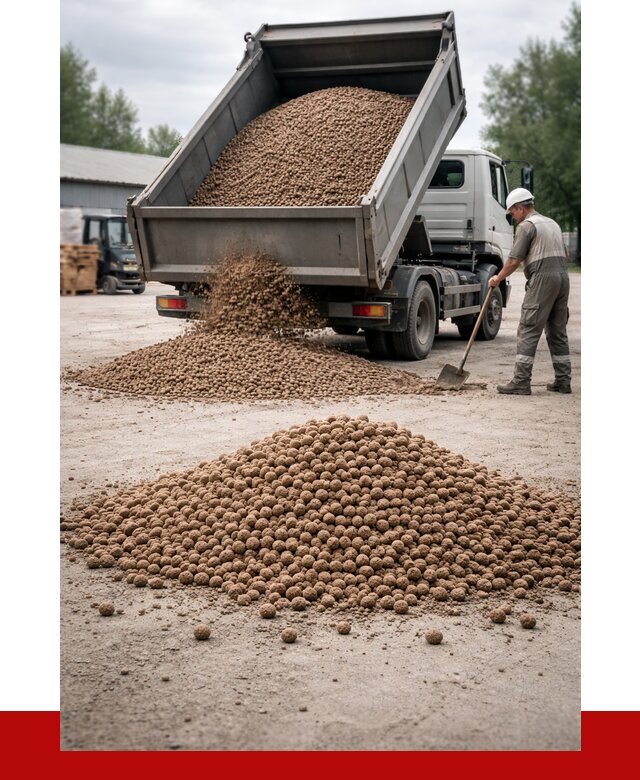 Керамзит с доставкой в Котельниках от 4460 р. за м3 | ПРОНЕРУДКтн