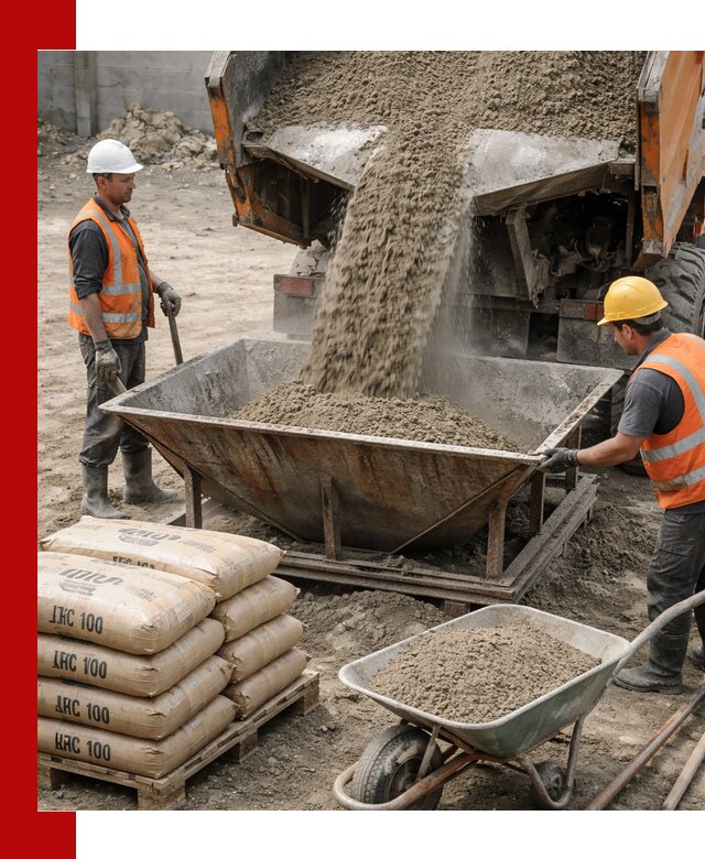 Доставка цементно-песчаной смеси М100 в Котельниках