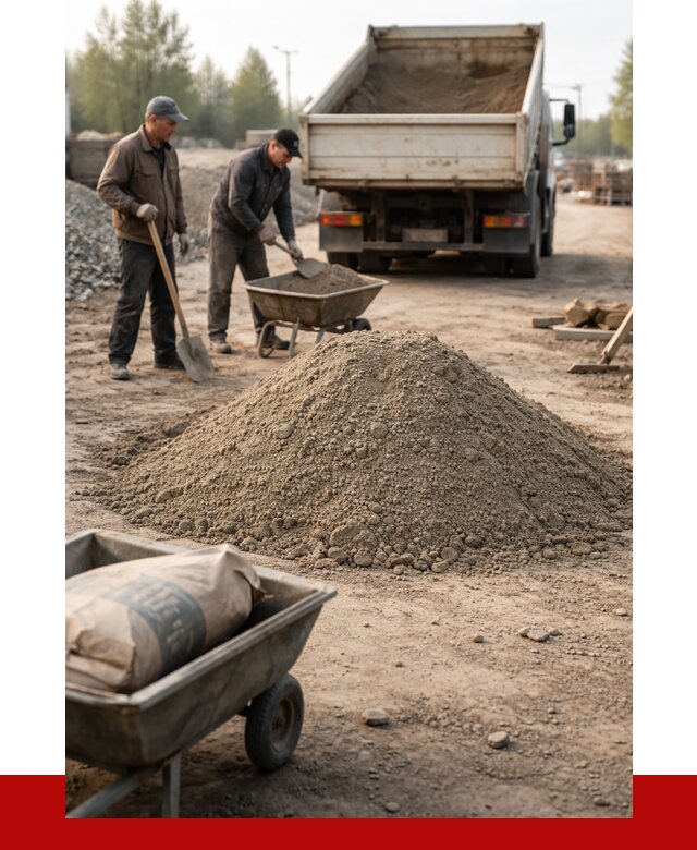 Цементно-песчаная смесь М150 в Котельниках от 4990 р. | ПРОНЕРУДКтн