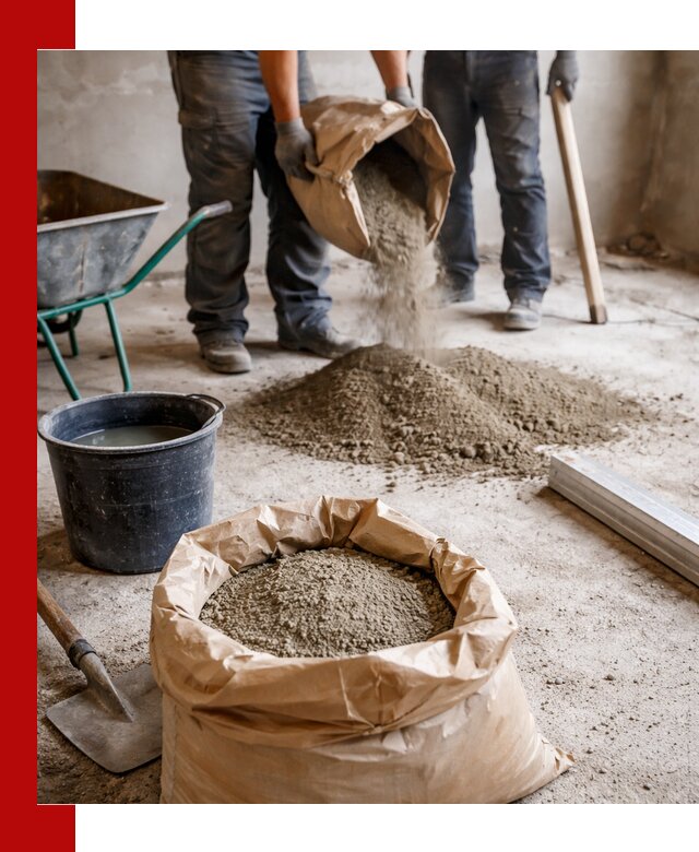 Доставка сухой смеси для стяжки в Котельниках