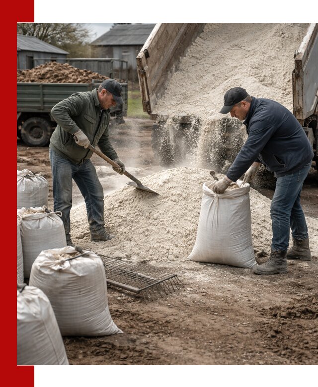 Доставка извести пушонки в Котельниках оптом и мелким оптом