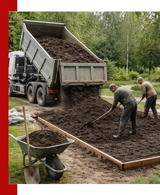 Доставка грунта для озеленения и благоустройства в Котельниках
