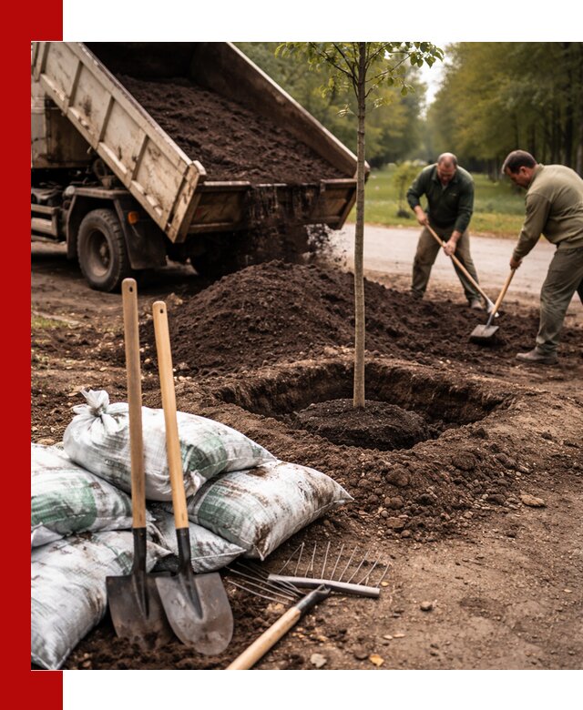Грунт для посадки деревьев в Котельниках — доставка и подготовка почвы