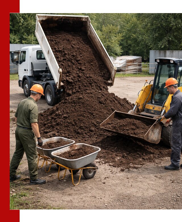 Доставка торфо-земляной смеси в Котельниках для огорода и ландшафта