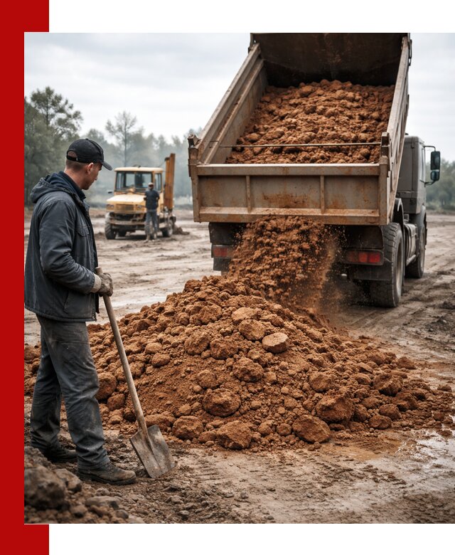 Глина для засыпки в Котельниках с доставкой самосвалами