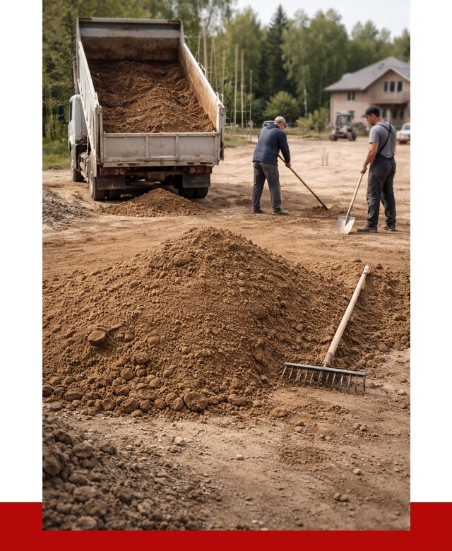 Суглинок для планировки в Котельниках с доставкой от 4460 р. | ПРОНЕРУДКтн