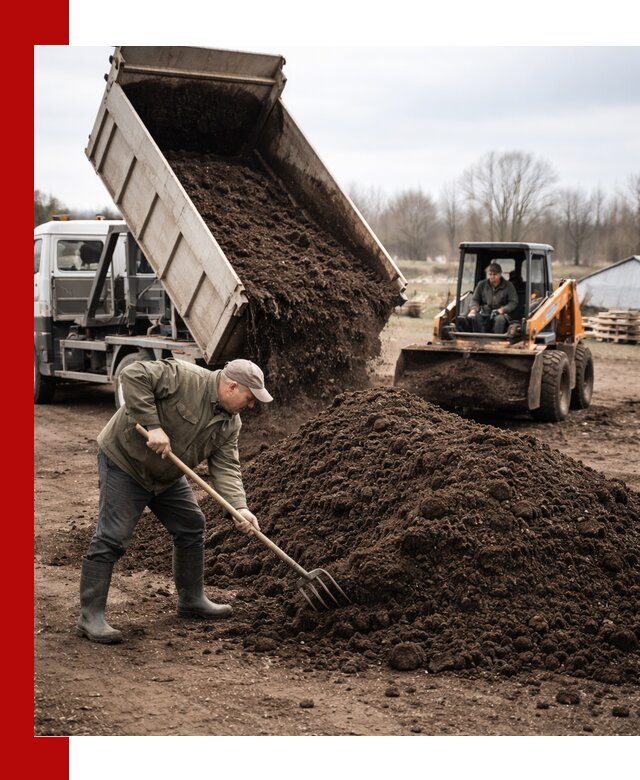 Доставка и продажа перегноя в Котельниках быстро и дешево