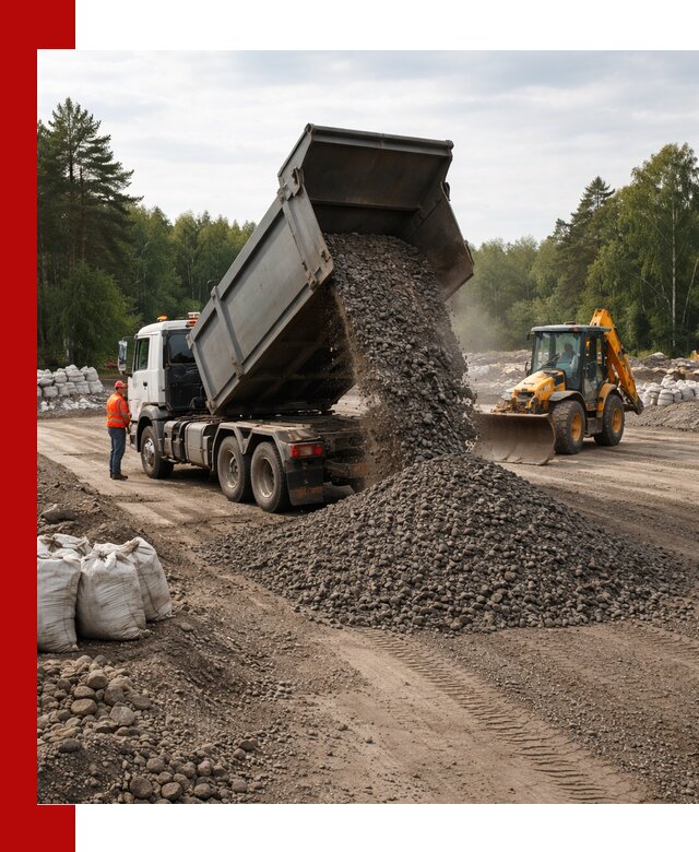 Доставка дробленого асфальта в Котельниках для дорожных работ
