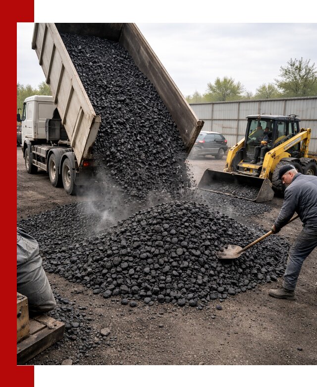 Доставка угля орех в Котельниках оптом и в розницу