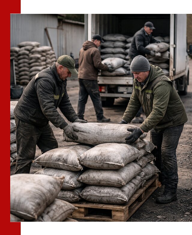 Доставка угля в мешках по выгодным ценам в Котельниках