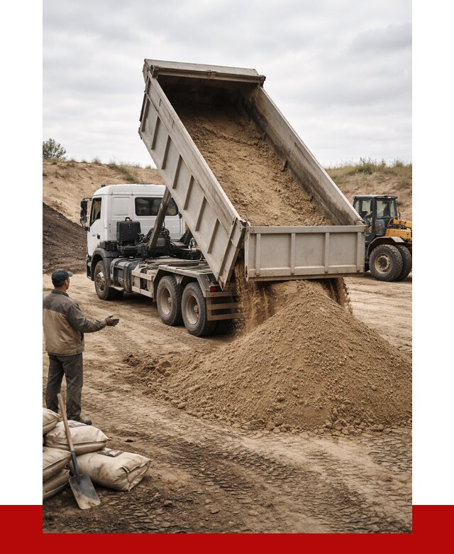 Доставка самосвалом 20 кубов в Котельниках от 7964 р. | ПРОНЕРУДКтн