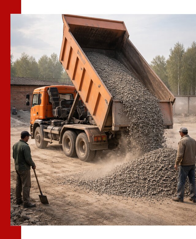 Доставка самосвалом 20 м3 в Котельниках быстро и надежно