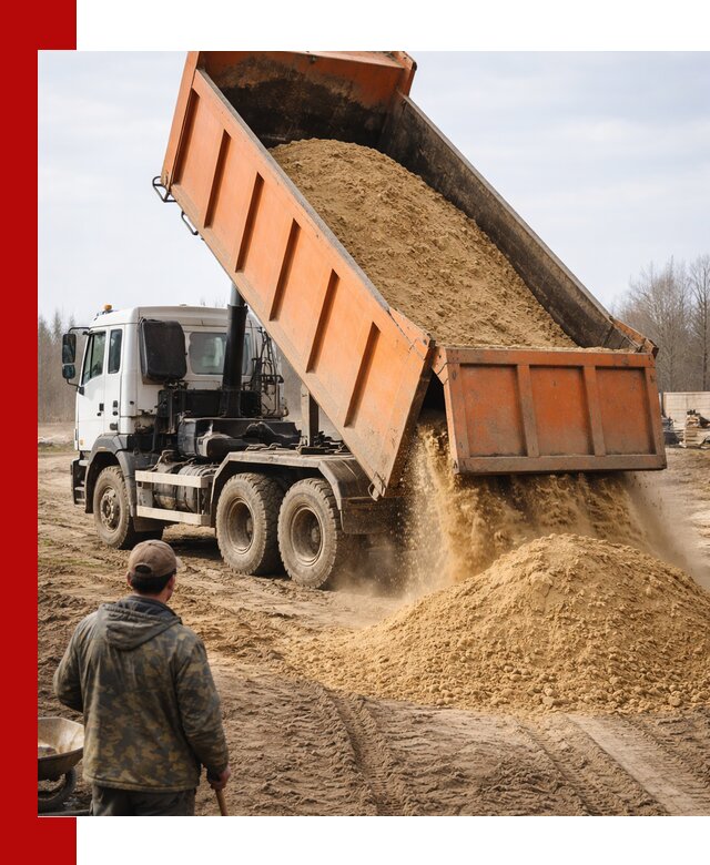 Аренда самосвала 20 тонн для перевозки грузов в Котельниках