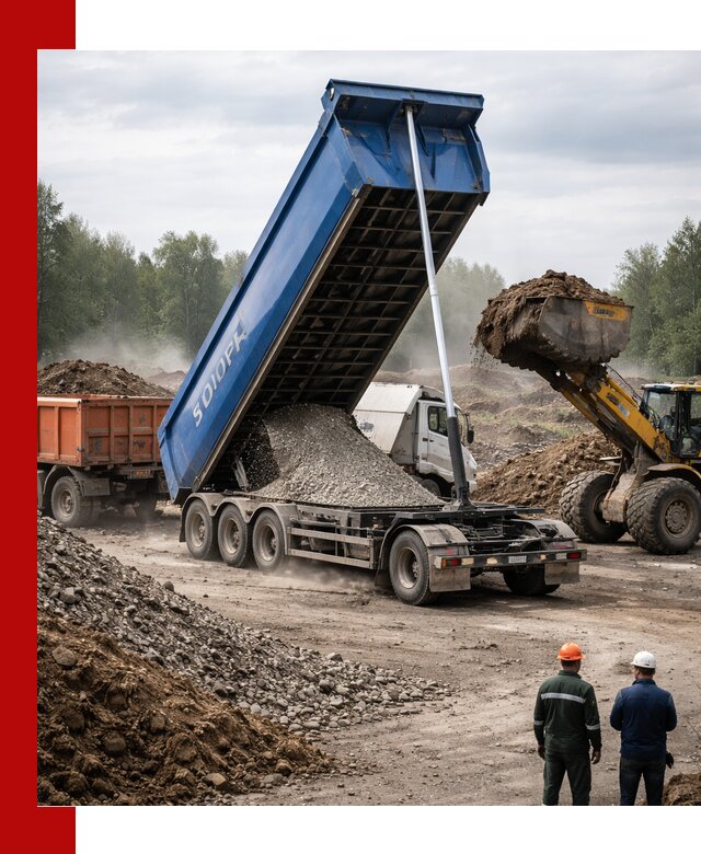 Аренда тонар 40 тонн в Котельниках с доставкой материалов