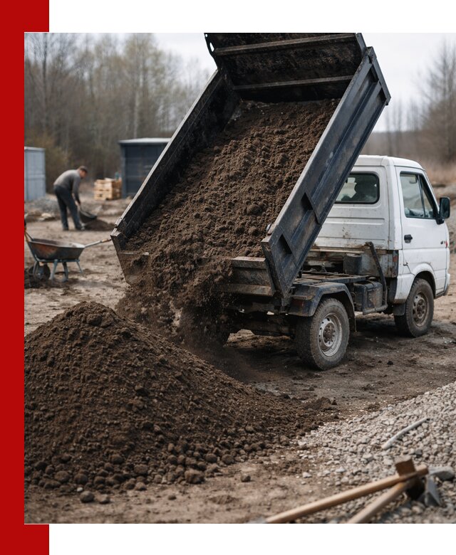 Аренда минисамосвала в Котельниках для доставки сыпучих материалов