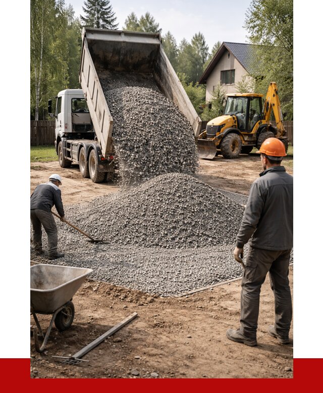 Отсыпка участка щебнем в Котельниках от 6902 р. ПРОНЕРУДКтн